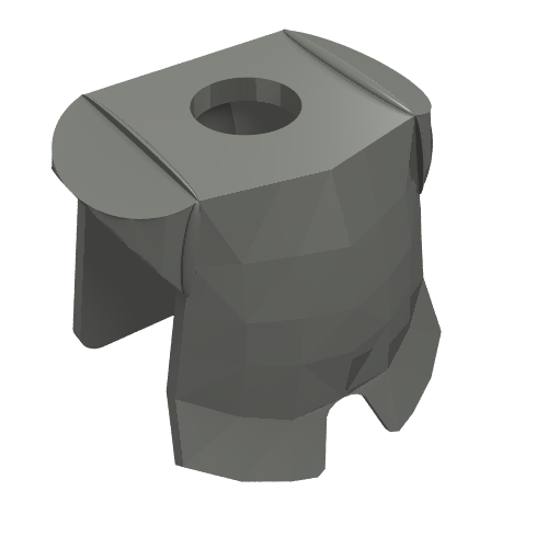 Lego Minifig Neckwear Armor Breastplate with Leg Protection [Plain] / Dark Bluish Gray