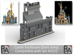 Set 43222 Castle Enclosure (Dark Grey)