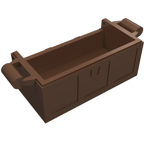 Lego Treasure Chest Bottom without Rear Slots