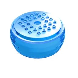 Pod, Center Barrel Section 10 x 10 x 3 1/3 X-Pod / Trans-Medium Blue