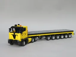 Flatbed Trailer Truck For Counter Weight Transport