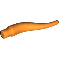 Lego Animal Body Part, Horn (Cattle) / Tentacle / Vine / Branch / Tongue - Long / Orange
