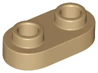 Plate Special 1 x 2 Rounded with 2 Open Studs