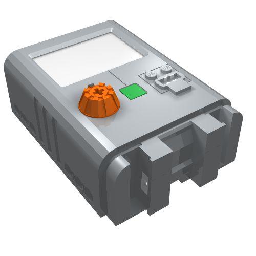 Lego Hub, Energy Unit with Display 6 x 8 x 3 1/3 / Light Bluish Gray