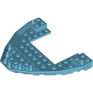 Boat Hull Section, Brick 10 x 12 x 1 with 4 x 6 Cutout / Medium Azure