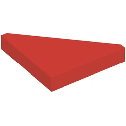 Tile 45° Cut 2 x 2 (Triangle) / Red