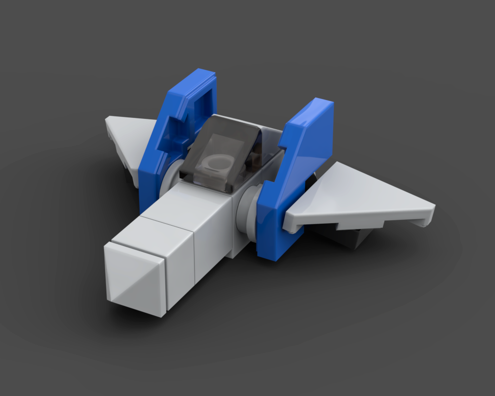 Lego Arwing – Microscale Star Fox Ship