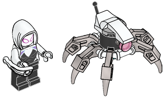 Lego Ghost-Spider and Spider Robot