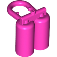 Lego Minifig Neckwear Airtanks with Large Holes / Dark Pink