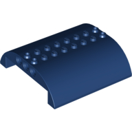 Lego Brick Curved 8 x 8 x 2 Double / Dark Blue