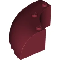 Brick Round Corner 6 x 6 x 2 / Dark Red