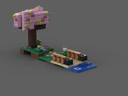 Minecraft Cherry Tree dock