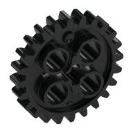Lego Technic Gear 24 Tooth [New Style with Single Axle Hole] / Black