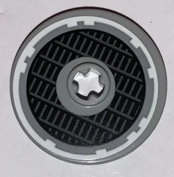 Technic, Disk 3 x 3 with SW Millennium Falcon Grille and White Outline Pattern (Sticker) - Set 75212