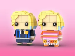Enid Sinclair Brickheadz LEGO MOC - Netflix Wednesday