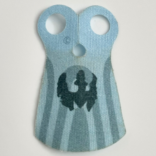 Lego Neckwear Cape, Pauldron, Long, Mandalorian Print / Sand Blue