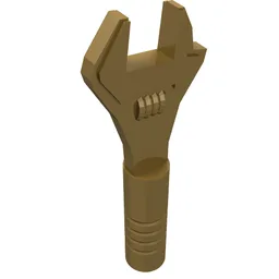 Tool Wrench / Spanner Adjustable / Pearl Gold