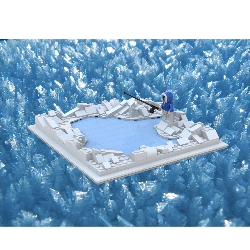 Lego ice fishing