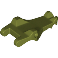 Lego Animal Body Part, Alligator / Crocodile / Dragon Upper Jaw / Dinosaur Tongue / Olive Green