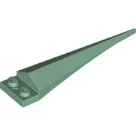 Plate Special 1 x 2 with Angular Extension and Flexible Sand Green Tip / Sand Green