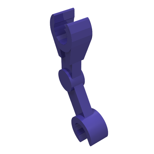 Lego Arm Mechanical with 2 Clips [Battle Droid] / Dark Purple