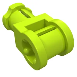 Technic Axle Connector with Axle Hole / Lime