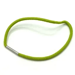 Clikits Cord, Elastic Loop 6 x 6 with 13mm Metal Band (Hair Band / Tie) / Lime