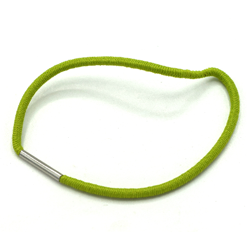Lego Clikits Cord, Elastic Loop 6 x 6 with 13mm Metal Band (Hair Band / Tie) / Lime