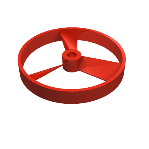 Lego Large Figure Spinner / Propeller without Code (Rhotuka) [Plain] / Red