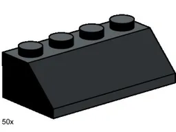 2 x 4 Roof Tile Black