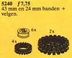 TECHNIC Wheels with 43 mm + 24 mm tyres