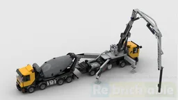 Cement pump truck