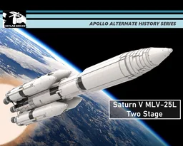 Saturn V MLV-25L Two-Stage and 12 Meter Payload Fairing.