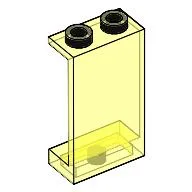 Panel 1 x 2 x 3 [Hollow Studs] / Trans-Neon Green