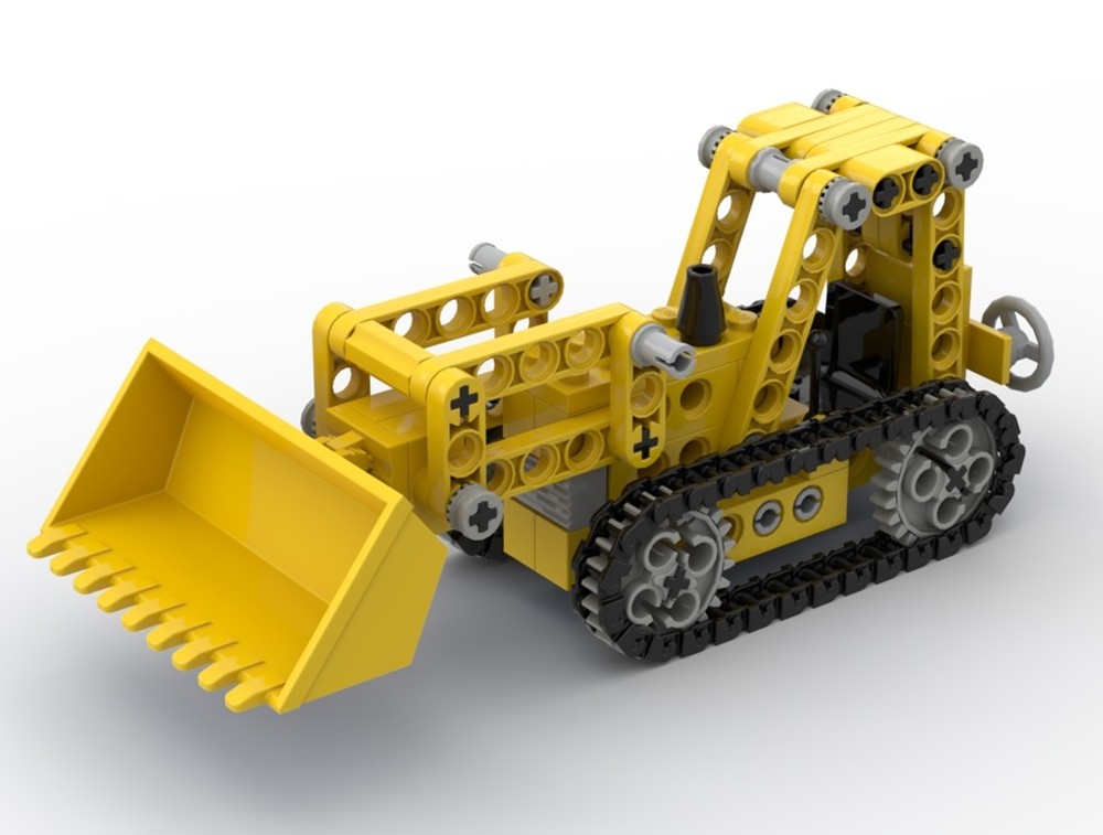 Lego Mini 856 Bulldozer in Minifigure scale