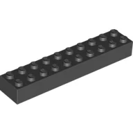 Brick 2 x 10 / Black