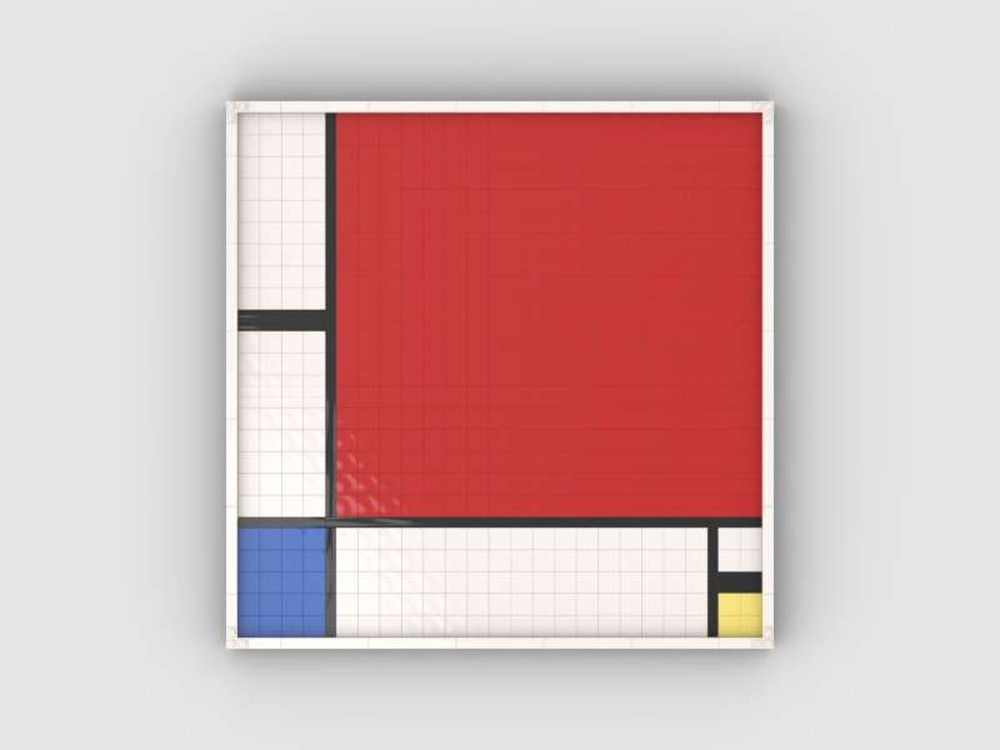 Lego Composition with Red, Blue and Yellow, 1930