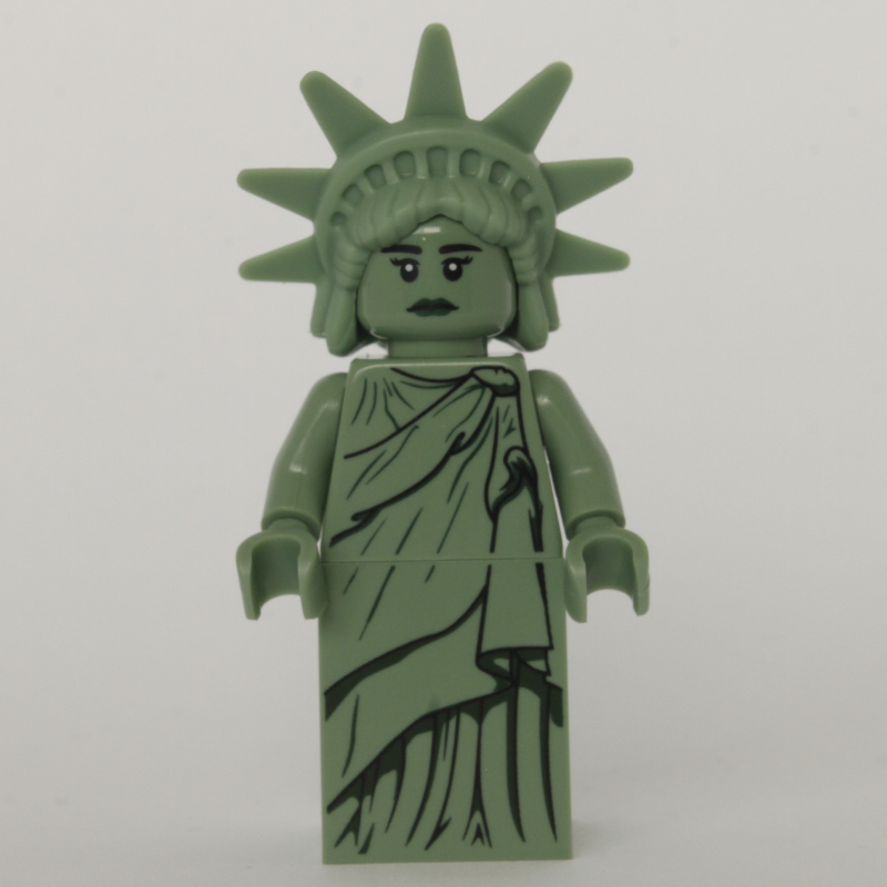 Lego Lady Liberty (3626c Head) - Plastic Crown
