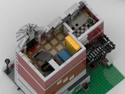 Dark Red Green Grocer