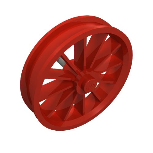 Lego Wheel Spoked Large / Red