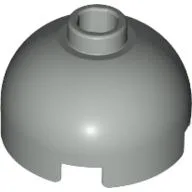 Brick Round 2 x 2 Dome Top, Blocked Open Stud, Bottom Axle Holder / Light Gray