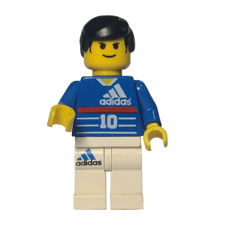 Lego Soccer Player Blue Torso, White Legs #10 - Zidane