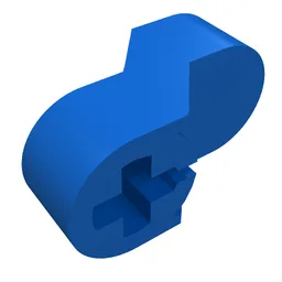 Technic Engine Crankshaft Center / Blue