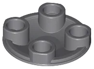 Plate Round 2 x 2 with Rounded Bottom [Boat Stud] / Dark Bluish Gray