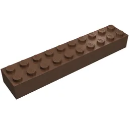 Brick 2 x 10 / Brown