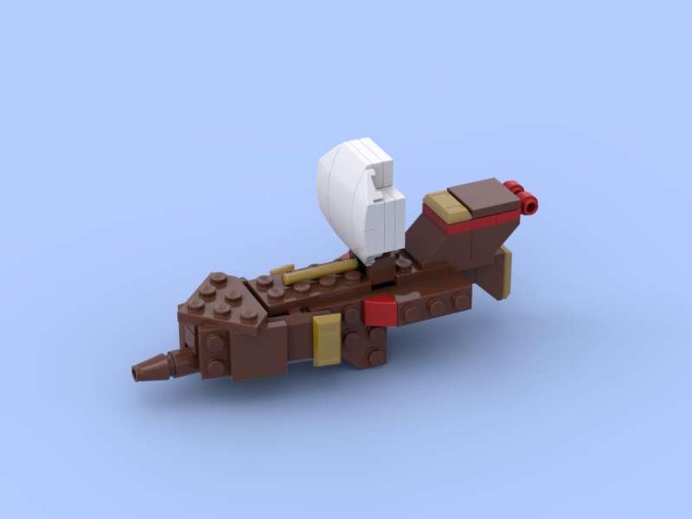 Lego Prompt: Nothing. Floating Pirate Ship