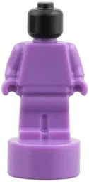 Minifigure, Utensil Statuette / Trophy with Molded Black Head Pattern