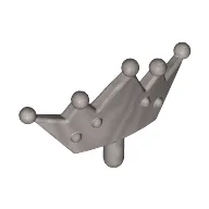 Headwear Accessory Crown / Tiara / Flat Silver