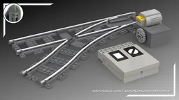 12V control box for modern switch track