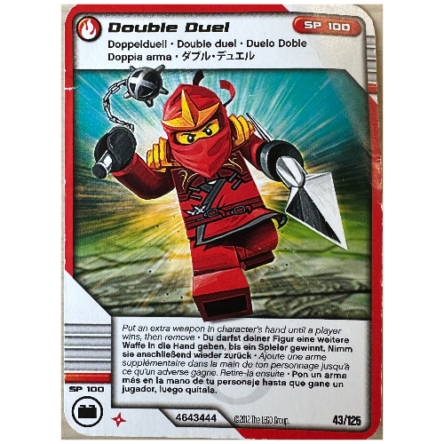 Lego Trading Card, Ninjago Deck #2: 43 - Double Duel - North American Version / [No Color/Any Color]